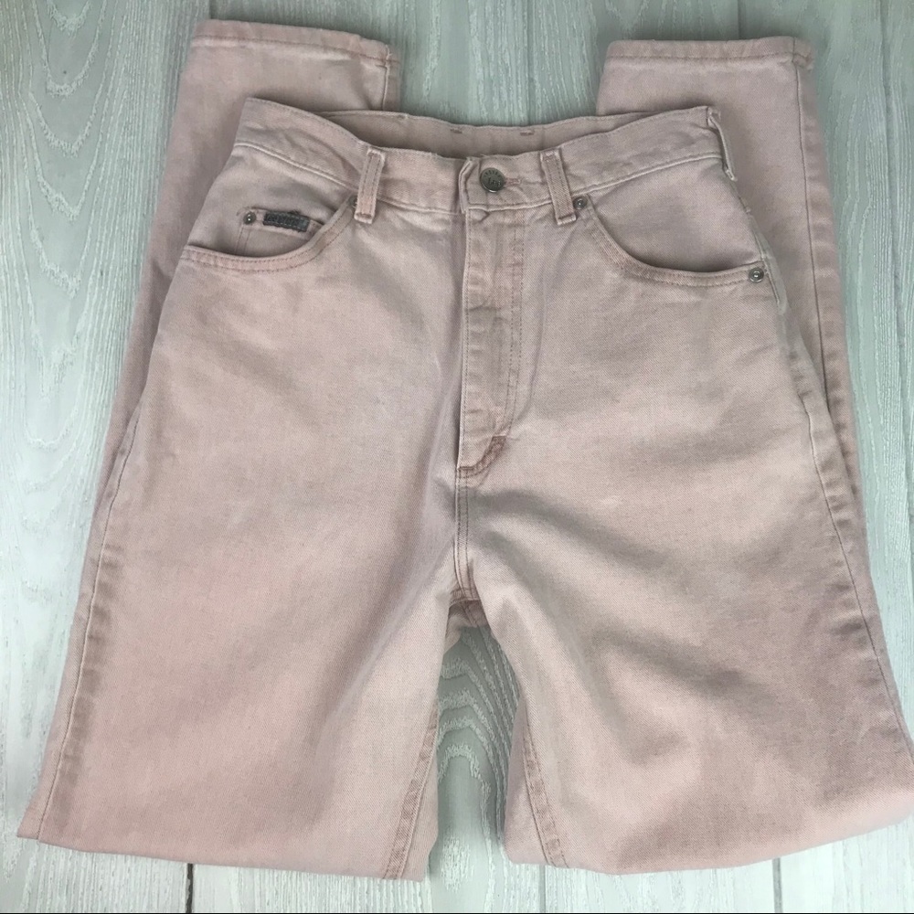 Lee Riveted vintage light pink high waist mom jeans